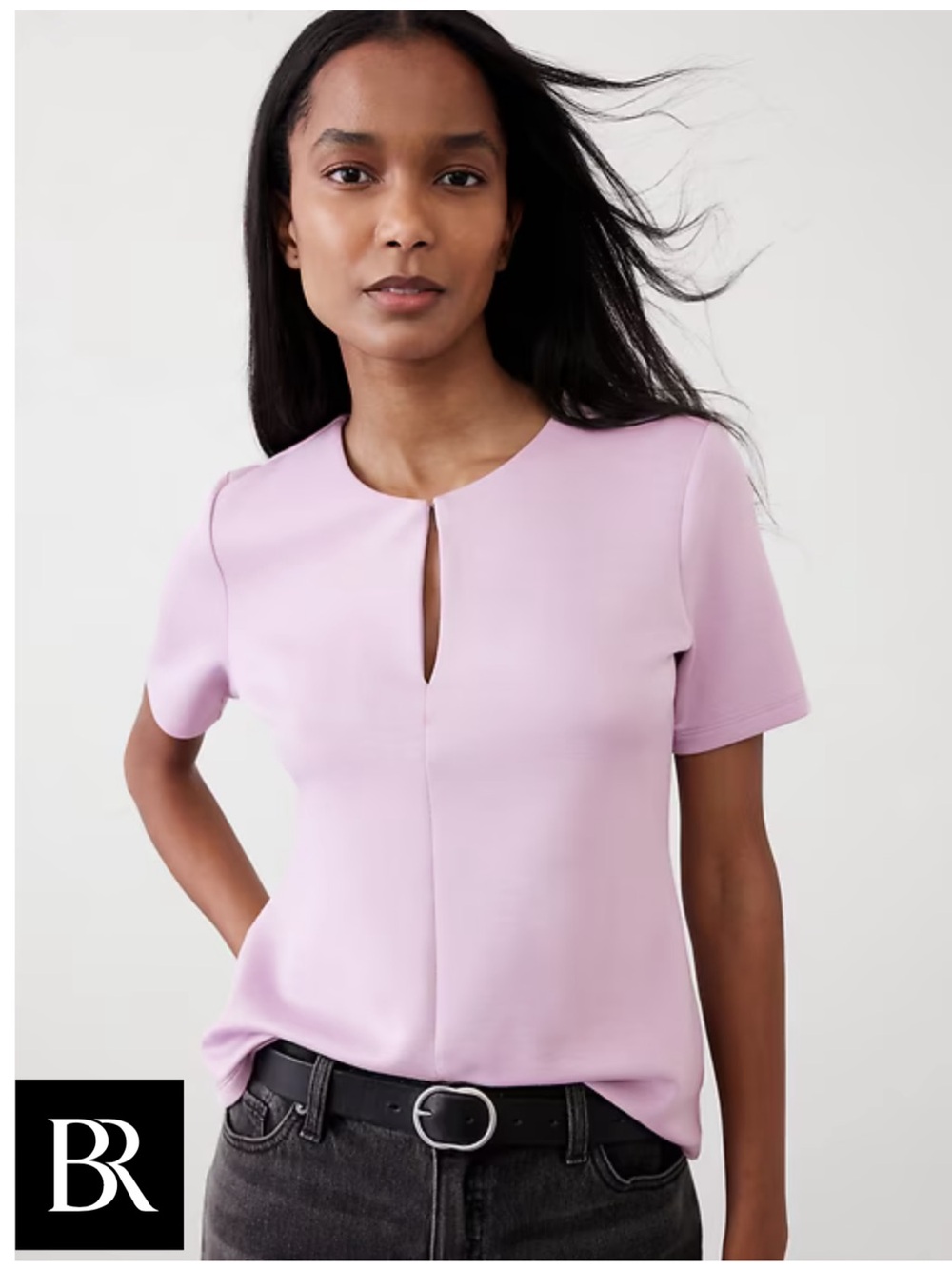BANANA REPUBLIC • Soft Touch Scuba Crew Neck Top